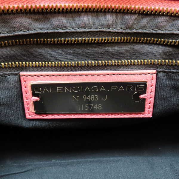 【二手名牌BRAND OFF】BALENCIAGA 巴黎世家 粉色 山羊皮 City 两用包 product thumbnail 8