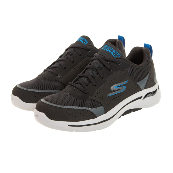 SKECHERS GO WALK ARCH FIT 黑藍 男 透氣 網布 舒適 運動 健走鞋 216122BKBL