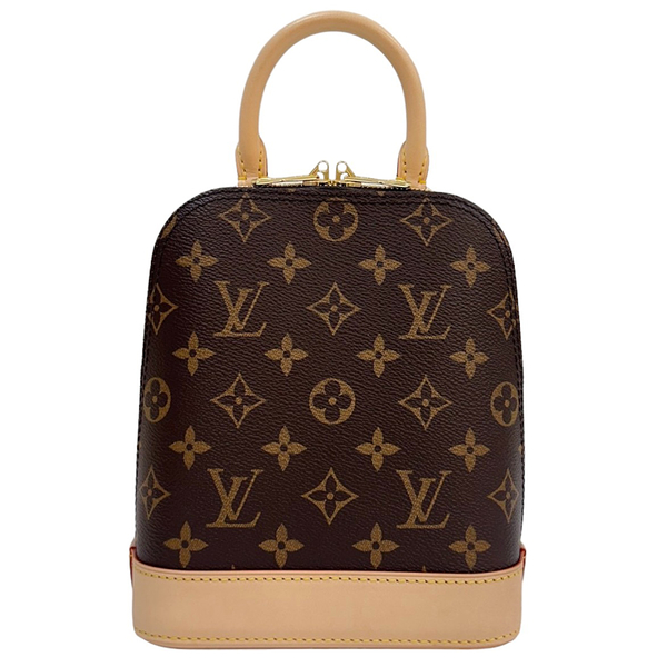 【二手名牌BRAND OFF】LOUIS VUITTON LV 路易威登 棕色 原花 PVC塗層帆布 Alma 後背包 M47132