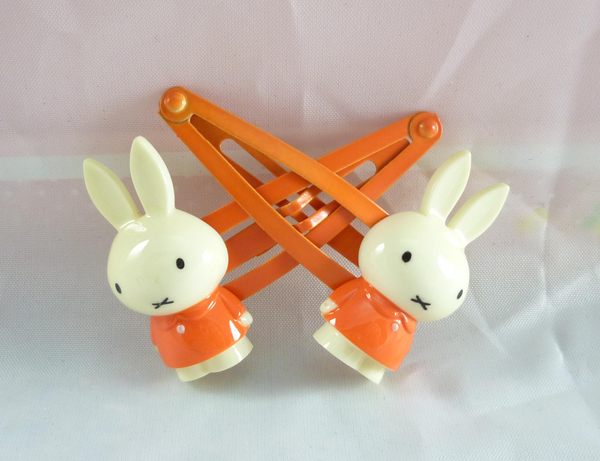 【震撼精品百貨】Miffy 米菲兔米飛兔~造型髮夾『橘』