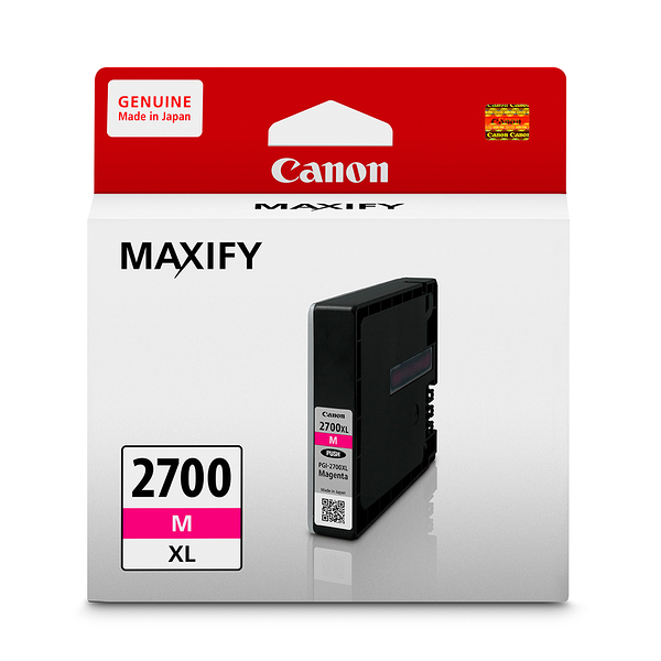 CANON PGI-2700XL M 原廠紅色高容量XL墨水匣