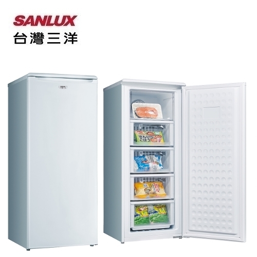 【三洋家電】125L 直立式冷凍櫃 風扇式自動除霜《SCR-125F》(含拆箱定位)