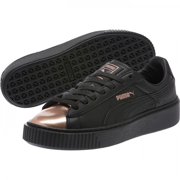 puma basket platform women's