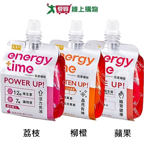 盛香珍ENERGY TIME機能凍飲系列(腸胃健康蘋/晶亮有神柳/活力充沛荔)(180G/包)【愛買】