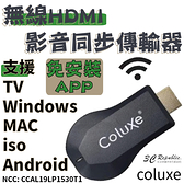 COLUXE HDMI無線同步影音傳輸器 免安裝APP 即插即用 適用於 iOS android windows