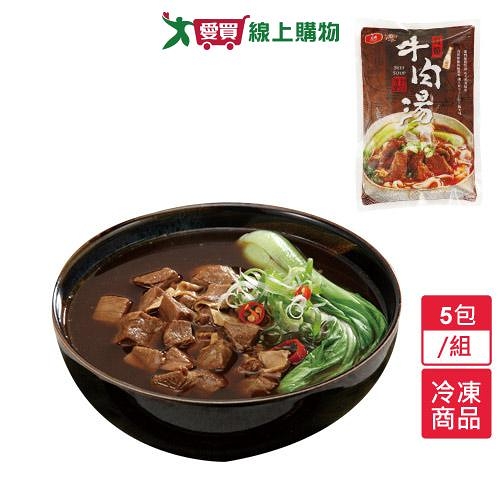 享點子紅燒牛肉湯5包/組(500g/包)【愛買冷凍】