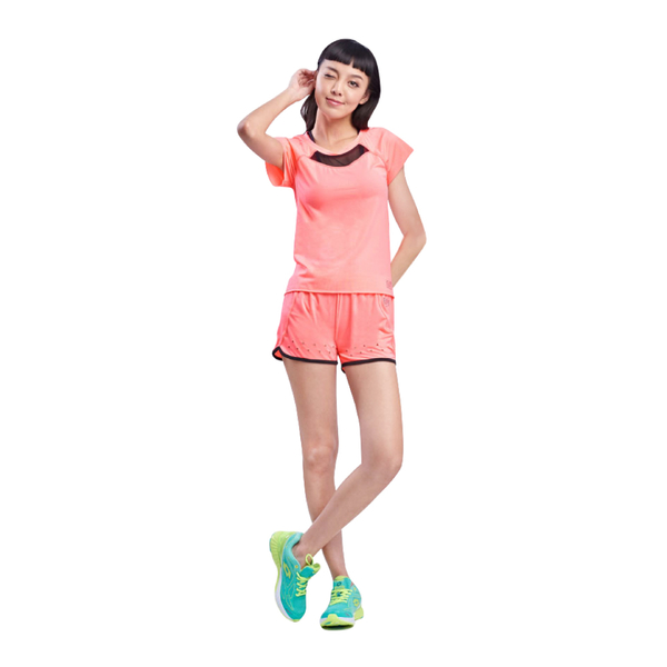 【iFit 愛瘦身】Fitty ±2℃ 微控溫感運動短褲 莓果泡泡 XS product thumbnail 2