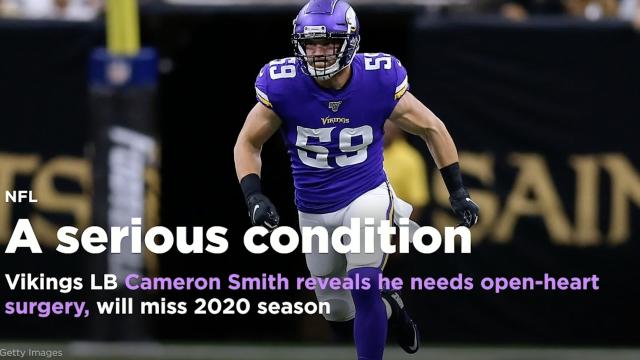 Vikings LB Cameron Smith needs open-heart surgery, will miss 2020 season