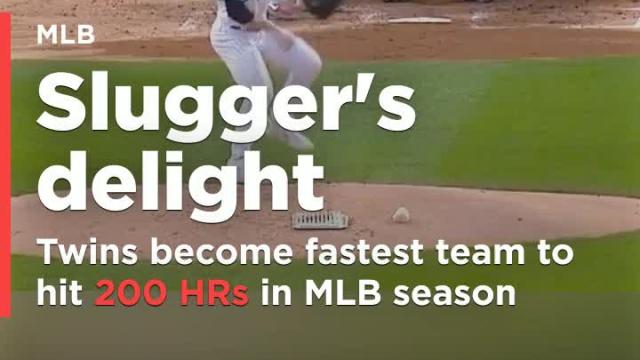 Twins become fastest team to hit 200 HRs in MLB season