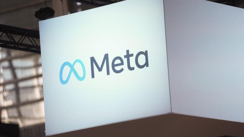 FILE - The Meta logo is seen at the Vivatech show in Paris, June 14, 2023. A Spanish association representing more than 80 newspapers has filed a suit against Facebook parent company META for unfair competition in online advertising by allegedly ignoring European Union rules on data protection. (AP Photo/Thibault Camus, File)