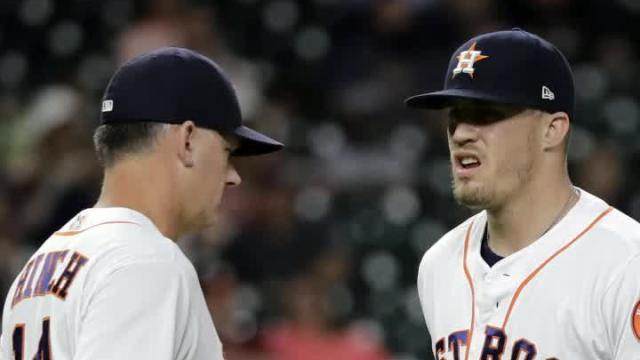 Ken Giles may have cursed out A.J. Hinch after being pulled in a tough ninth-inning