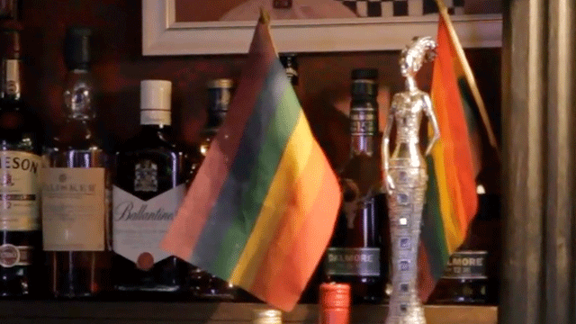 Opening Ceremony at a gay bar in Sochi