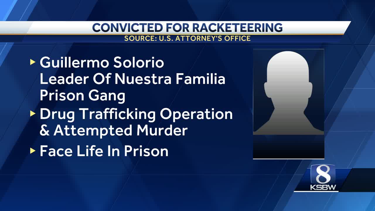 Monterey County prison gang leader 1 of 4 convicted of racketeering