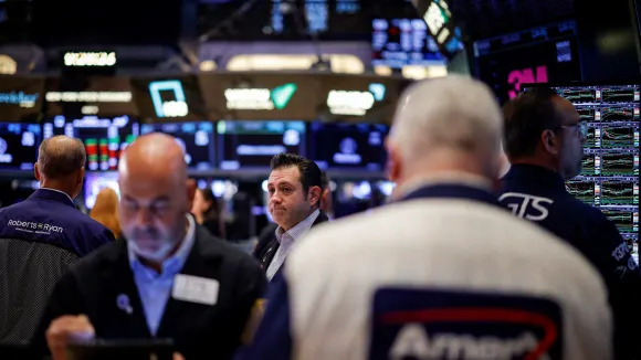 Stocks open little changed after Dow, S&P 500 records