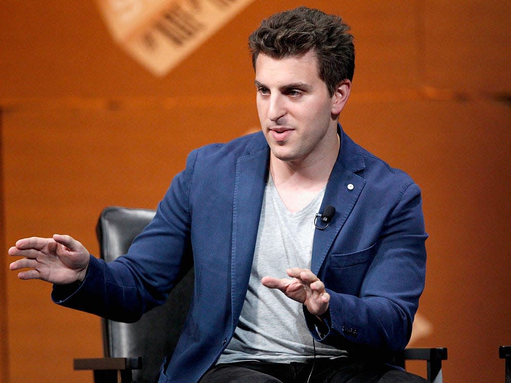 Airbnb CEO Brian Chesky, who recently announced employees can work from home forever, calls the office an ‘anachronistic form’ and ‘from a pre-digital age’