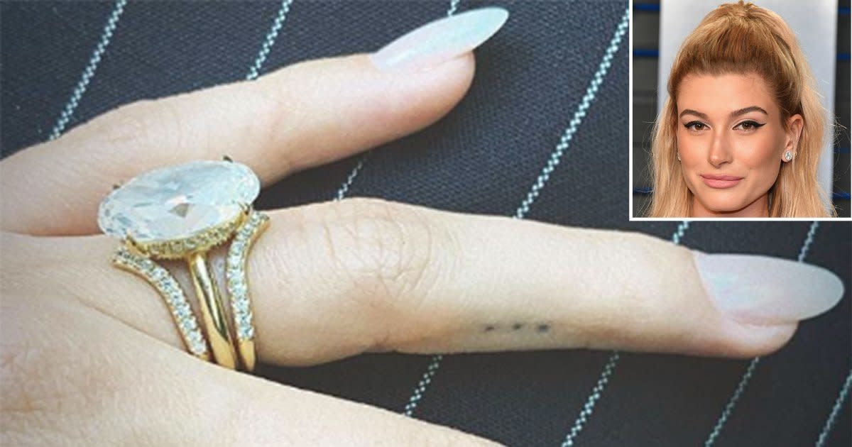 See Close-Up Photos of Hailey Baldwins Wedding Ring.