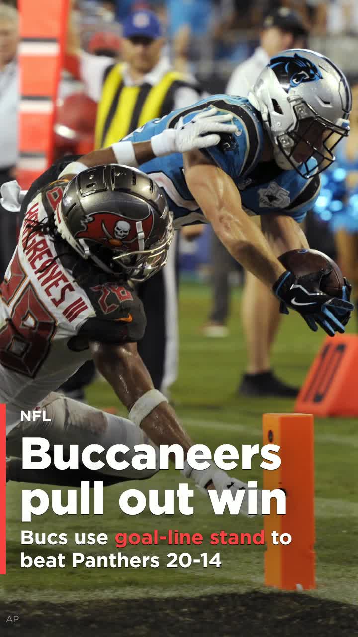 Tampa Bay Buccaneers use goal-line stand to stuff Carolina