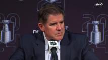 Peter Laviolette reacts to Rangers' 5-3 comeback win to advance to Eastern Conference Finals