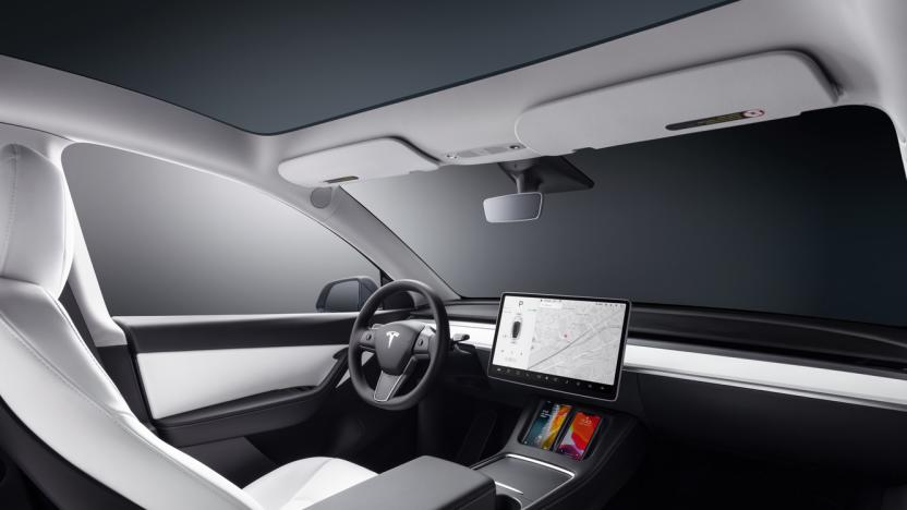 Model Y interior