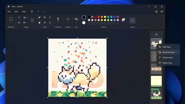 Screenshot of Microsoft Paint.