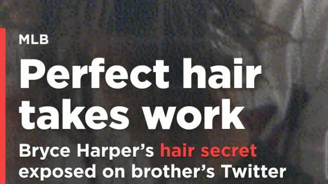 Bryce Harper's secret for perfect hair exposed in brother's Twitter post