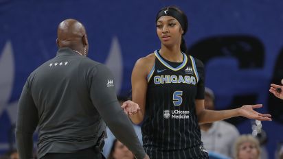 Getty Images - CHICAGO, IL - JUNE 04: Angel Reese #5 of the Chicago Sky reacts after being ejected from the game during the second half against the New York Liberty on June 4, 2024 at Wintrust Arena in Chicago, Illinois. (Photo by Melissa Tamez/ Icon Sportswire)