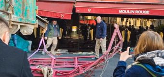 
Windmill sails fall off the world-famous Moulin Rouge