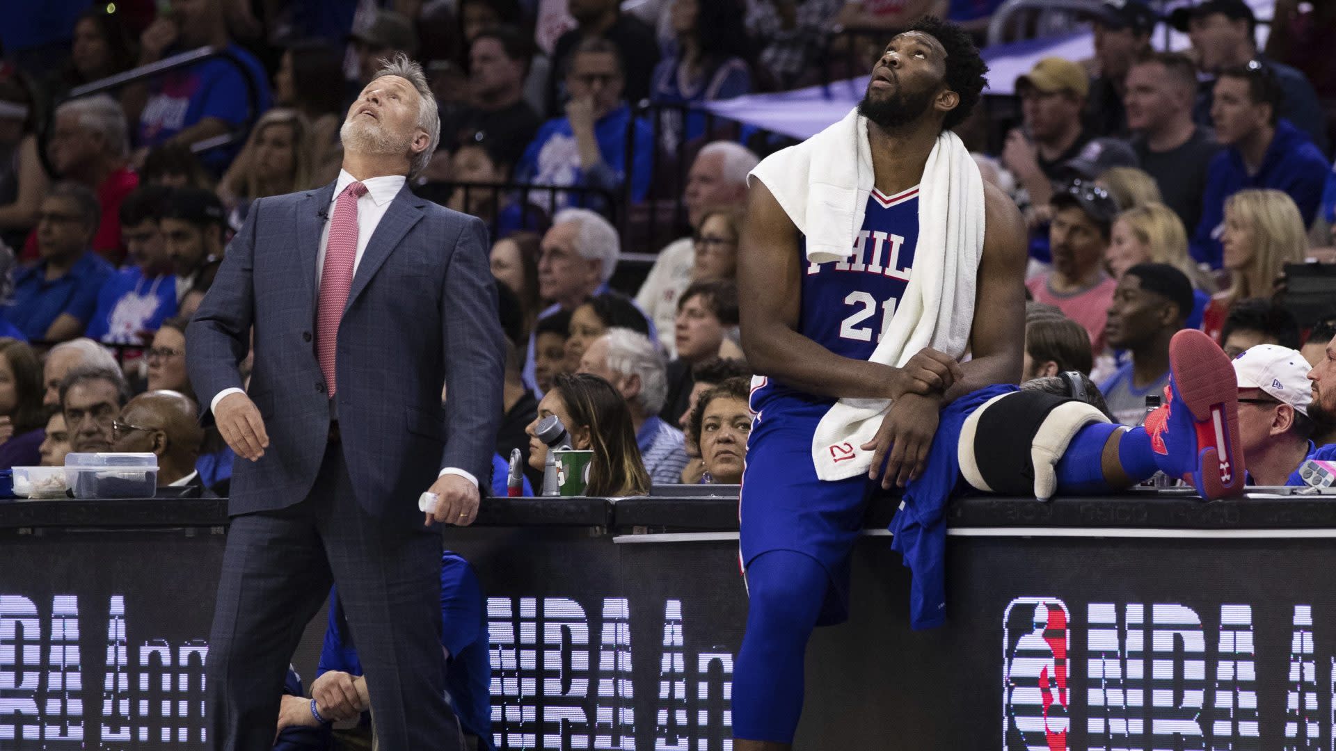 Joel Embiid will play for Philly in Game 2; Jared Dudley out for Brooklyn