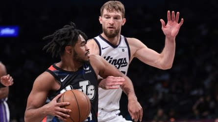 Nets fall 107-77 to Kings as Domantas Sabonis dominates