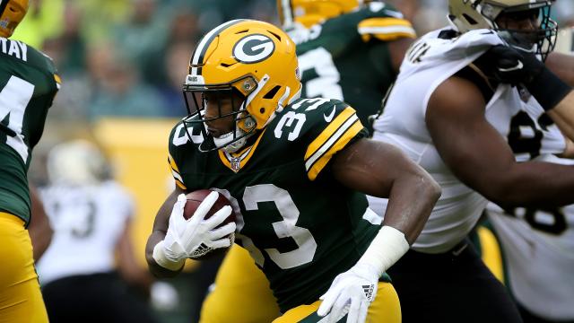 Aaron Jones injury puts Ty Montgomery back in the RB1 mix