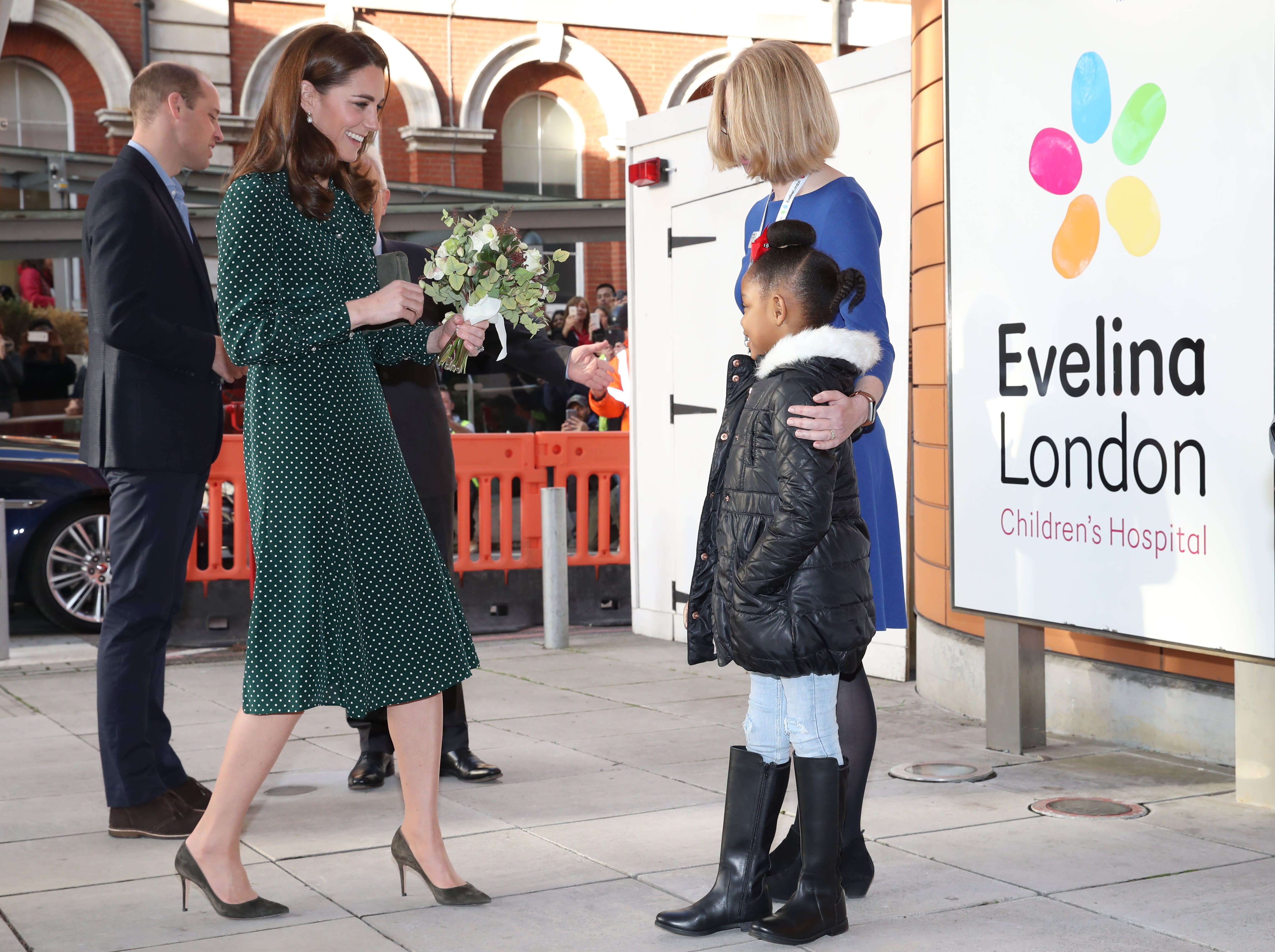 Kate Middleton Steps Out In L K Bennett Polka Dot Dress