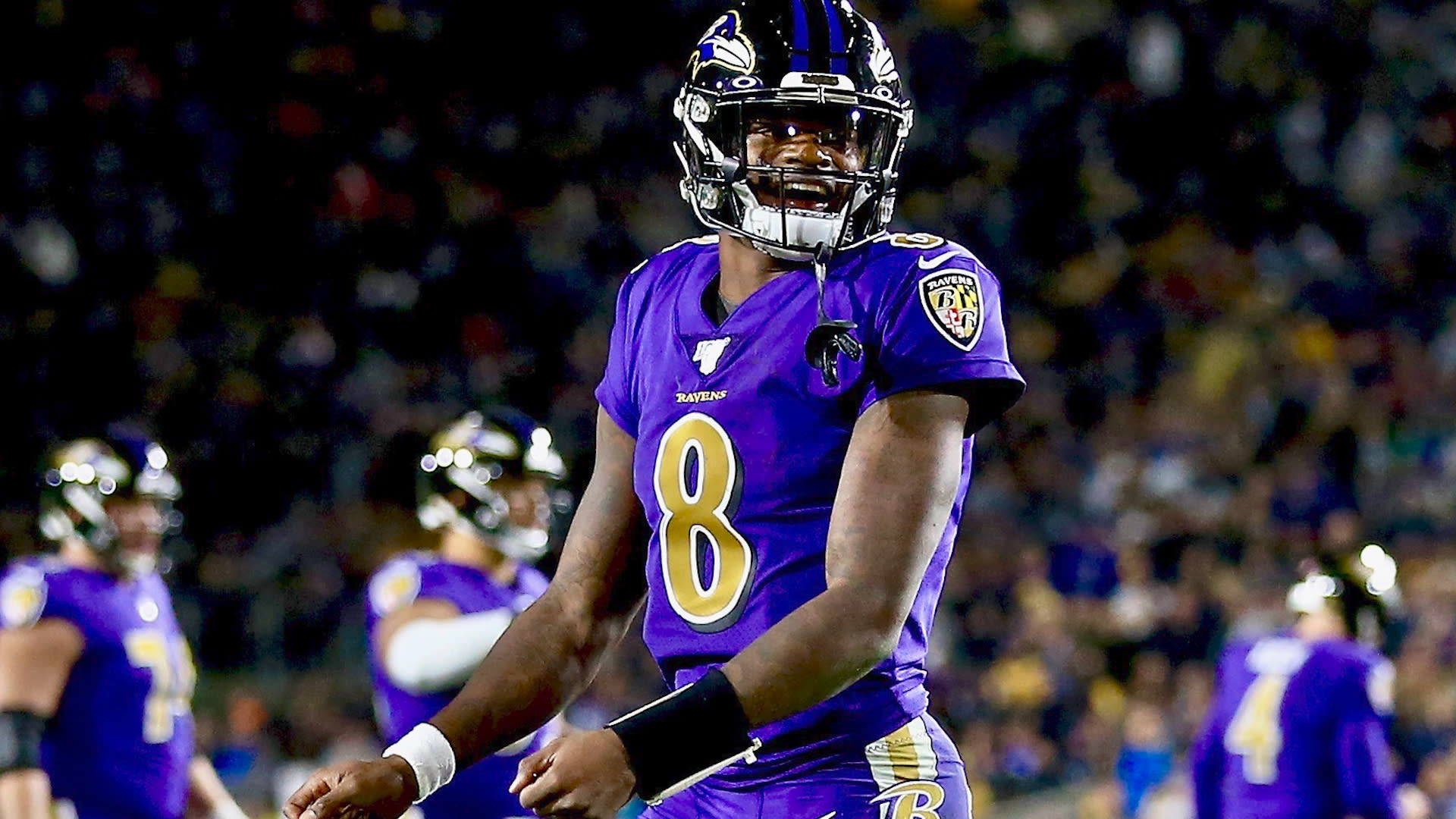 : Lamar Jackson Baltimore Ravens Scoreboard Color Rush