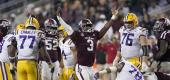 LSU and Texas A&M play a 7-overtime game in 2018. (AP)