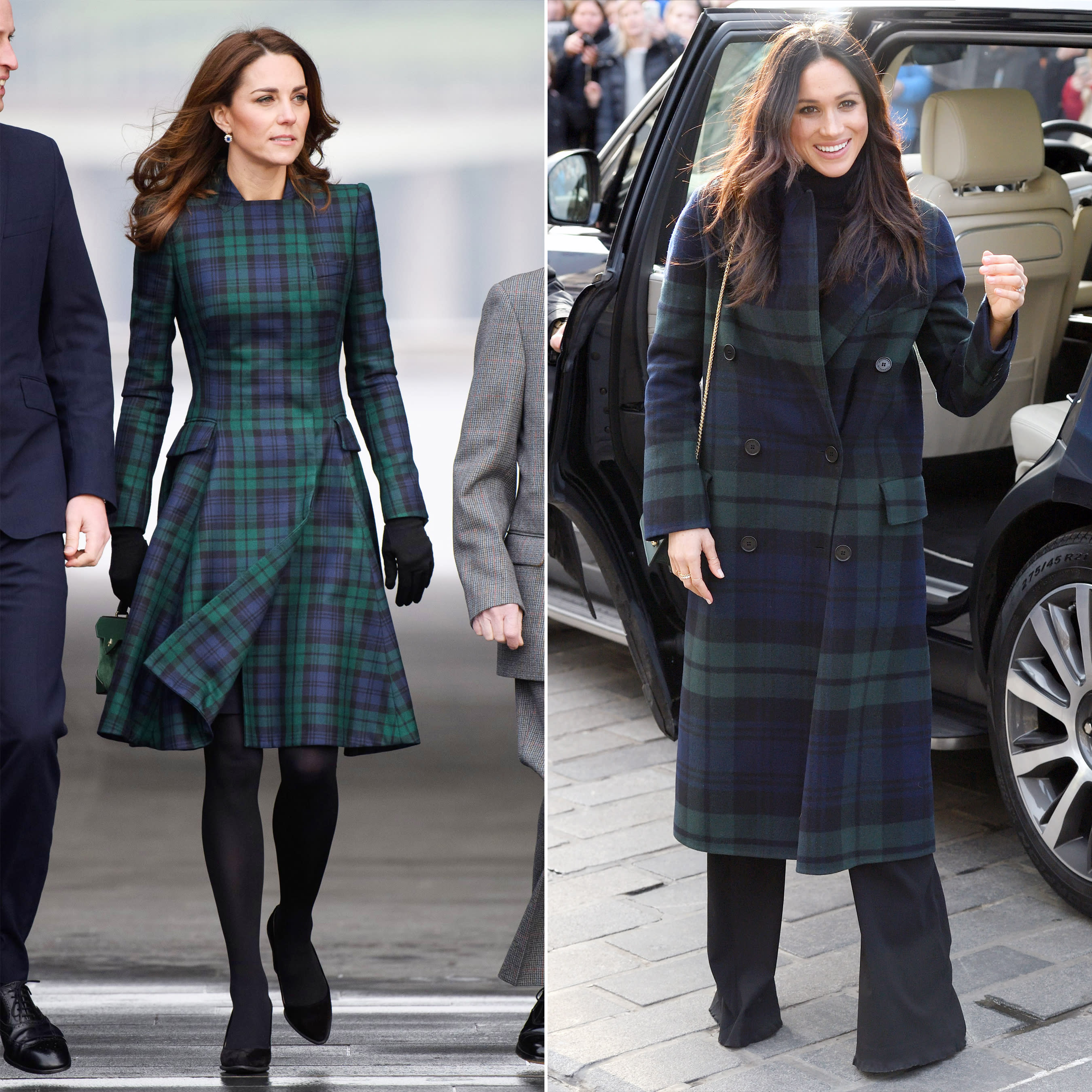 meghan markle tartan coat