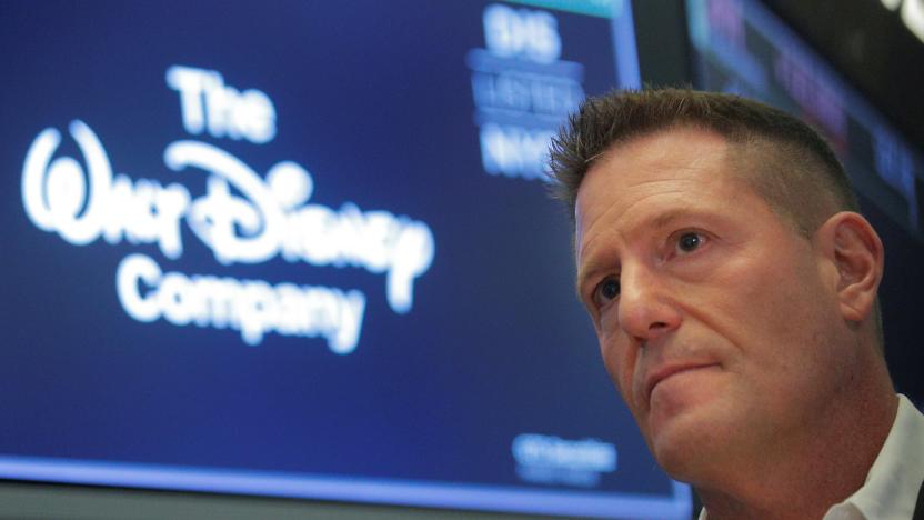 Kevin Mayer, Disney's head of direct-to-consumer division, on the floor at the New York Stock Exchange (NYSE) in New York, U.S., October 22, 2019. REUTERS/Brendan McDermid