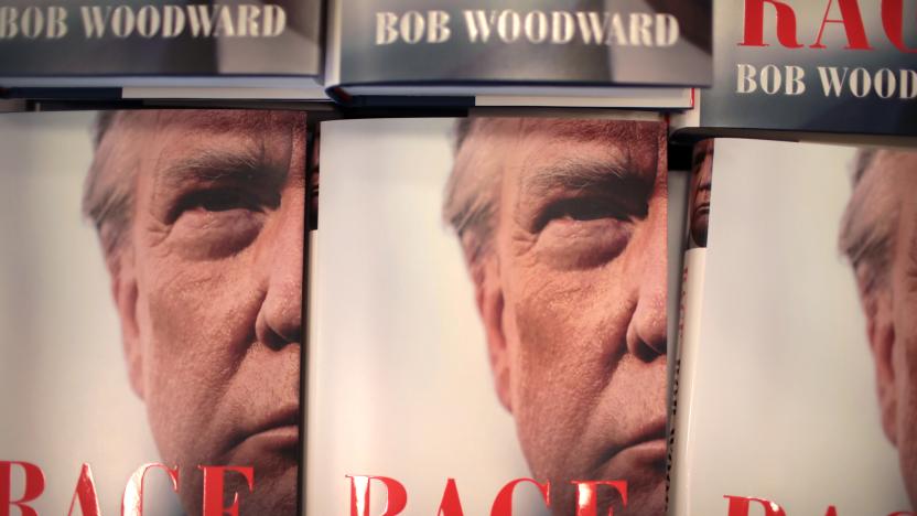 CHICAGO, ILLINOIS - SEPTEMBER 15: "Rage" by Bob Woodward is offered for sale at a Barnes & Noble store on September 15, 2020 in Chicago, Illinois. The book, based on interviews that Woodward had with President Donald Trump, went on sale today. (Photo by Scott Olson/Getty Images)