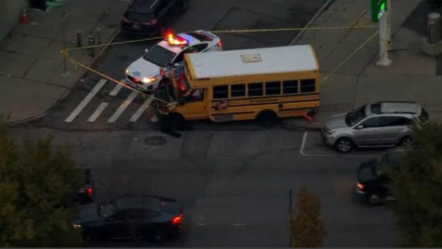 Man accused of stealing school bus, crashing into 15-20 parked cars in  Brooklyn