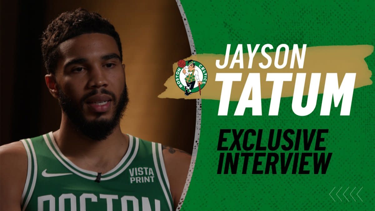 EXCLUSIVE INTERVIEW: Jayson Tatum on Holiday, Porzingis, and Paul Pierce -  Yahoo Sports