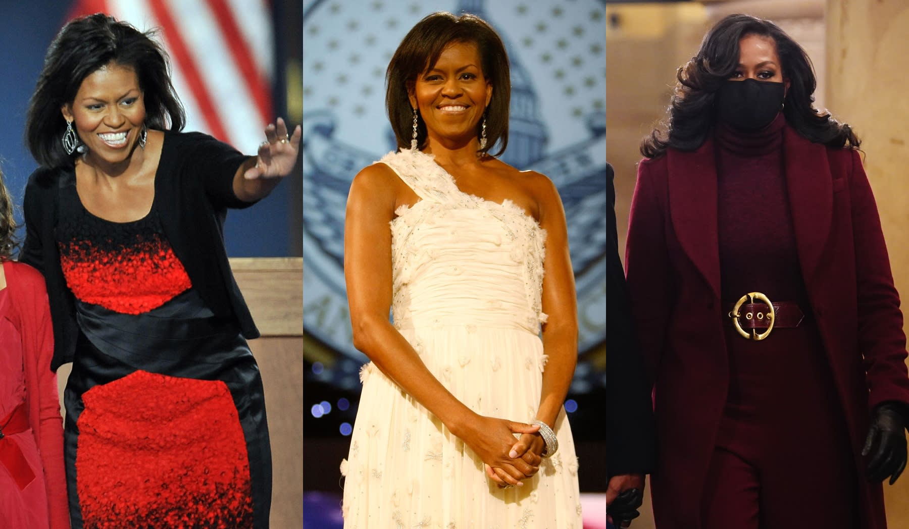 Michelle Obama’s Style Through the Years: Inauguration Ballgown, Rose Gold Versace Chainmail and More Standout Style Moments