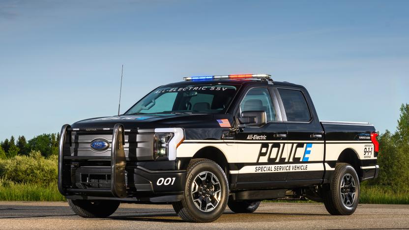 2023 F-150 Lightning Pro SSV police truck