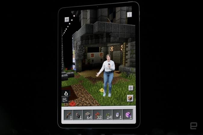 Microsoft Saved Minecraft Earth S Ar Gameplay Reveal For Apple Engadget