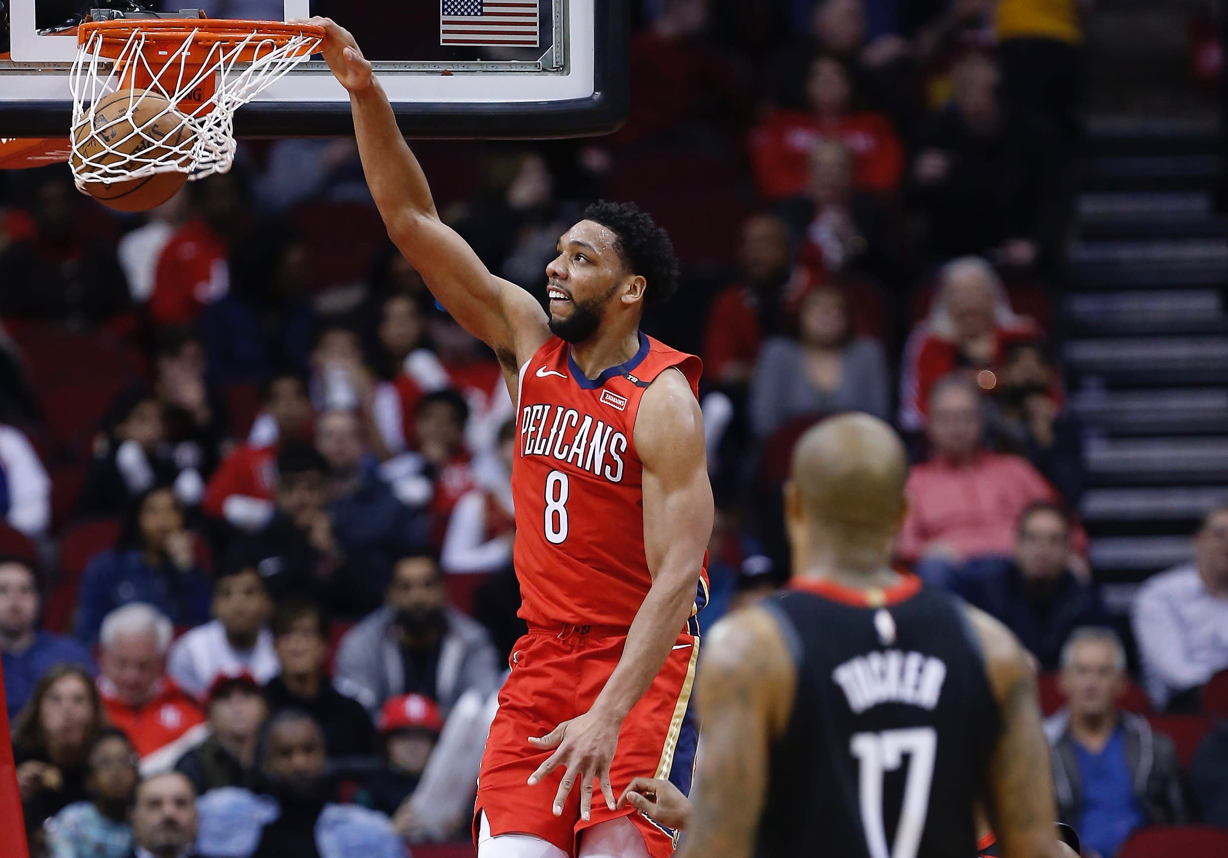 Jahlil Okafor thriving in Anthony Davis' absence