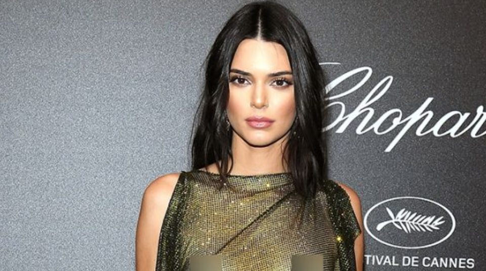 Kendall Jenner wears sheer mini-dress at Cannes