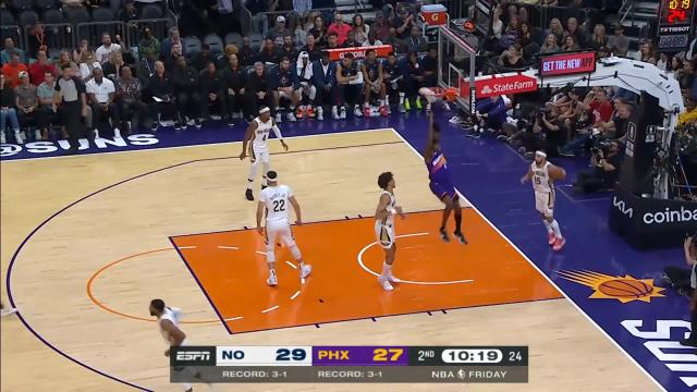 Torrey Craig with a dunk vs the New Orleans Pelicans