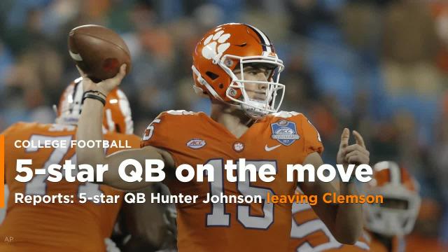 Reports: Sophomore 5-star QB Hunter Johnson is tranferring from Clemson