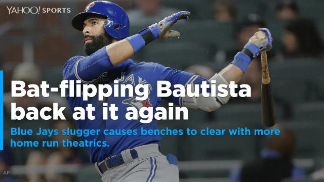 Blue Jays' Jose Bautista makes new enemy with another bat flip