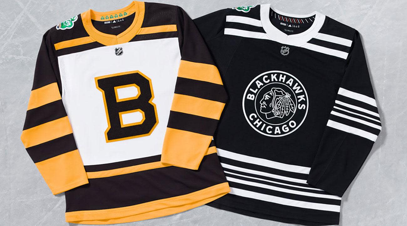 yellow blackhawks jersey