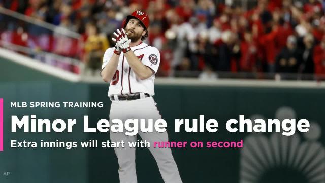 Minor League Baseball makes huge rule change: Extra innings will start with runner on second