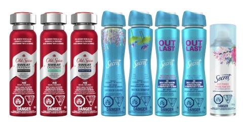 deodorant recalls recalled