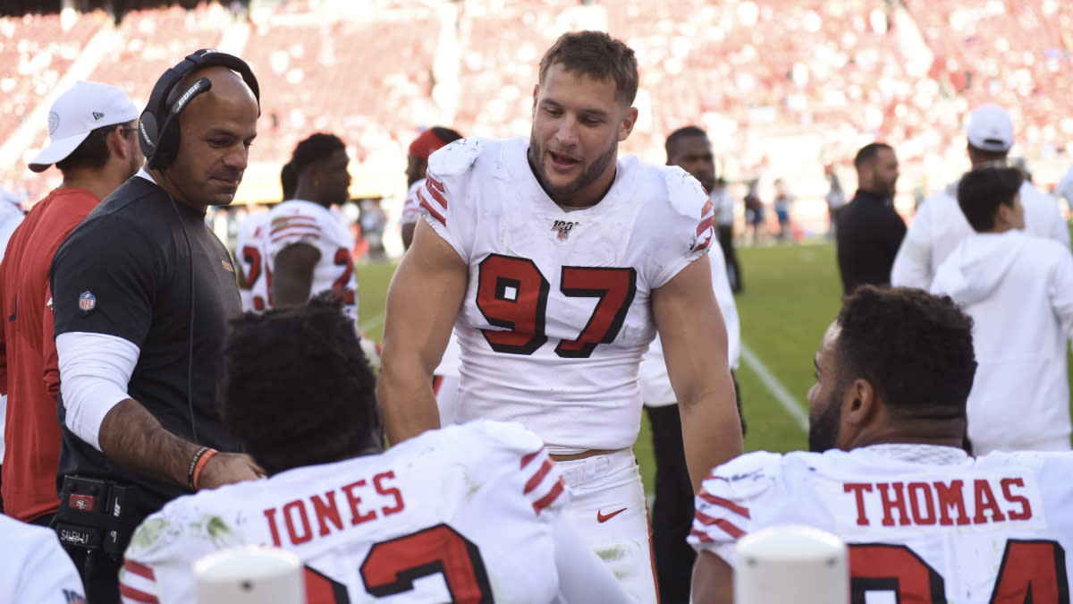 Saleh shares funny Staley anecdote to describe Bosa's dominance